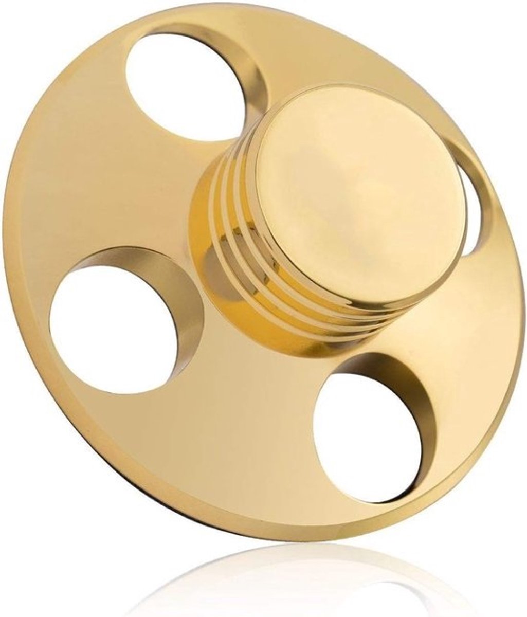 Platenspelersstabilisator - Platengewicht - Verbetert het geluid - Massief koper - 78 mm diameter - Goud