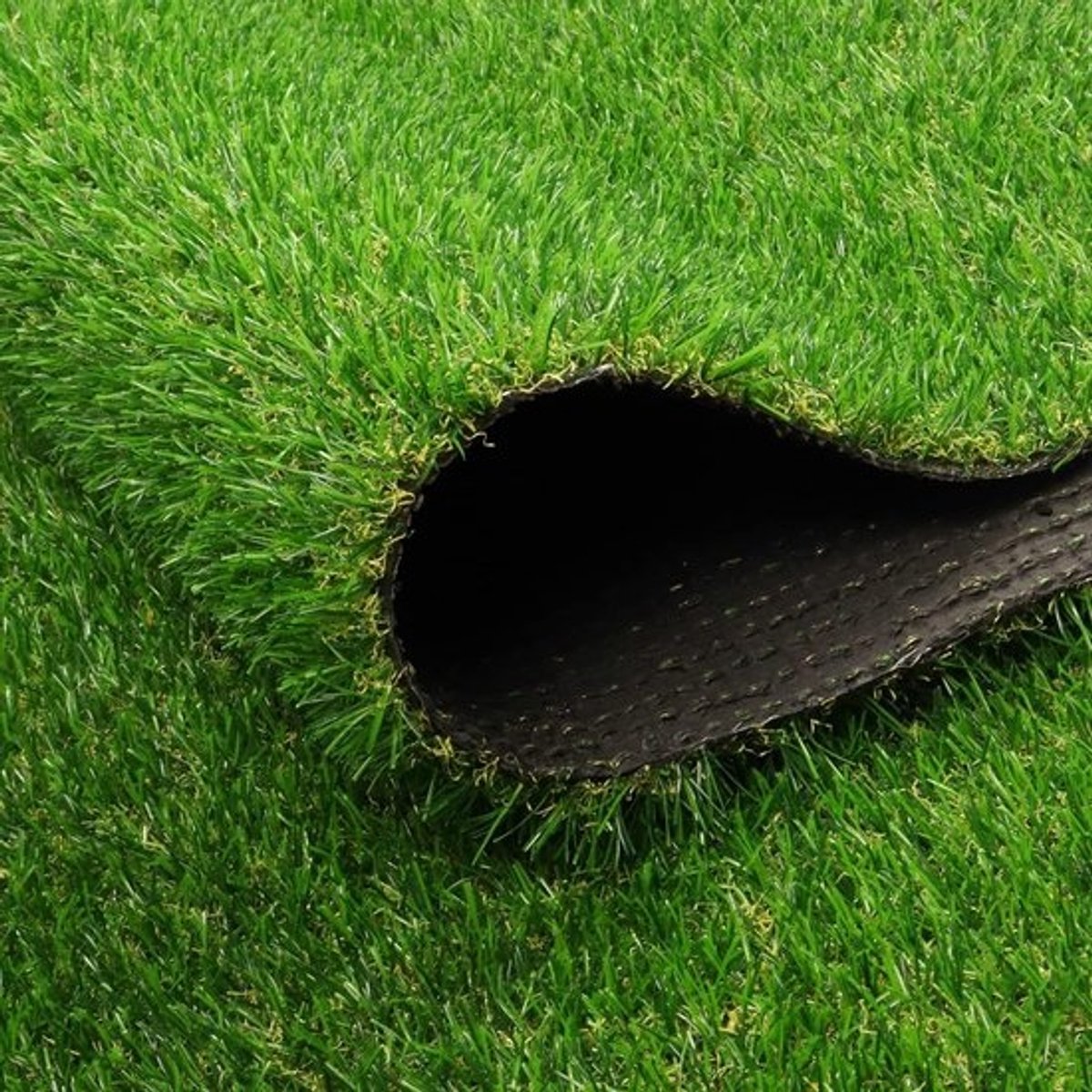 Kunstgrastapijt - Nepgrasmat - Buitendecoratie - Met drainage - 11 cm x 28 ft - Groen