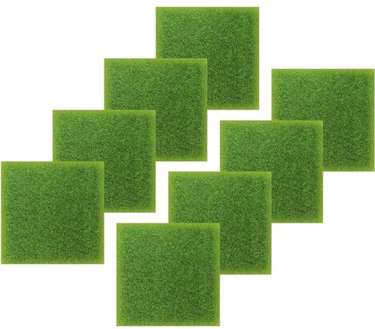 Miniatuurtuindecoratie - Kunstgras - 15 x 15 cm - Mosdecoratie - Voor micro landschappen - Voor thuisdecoratie