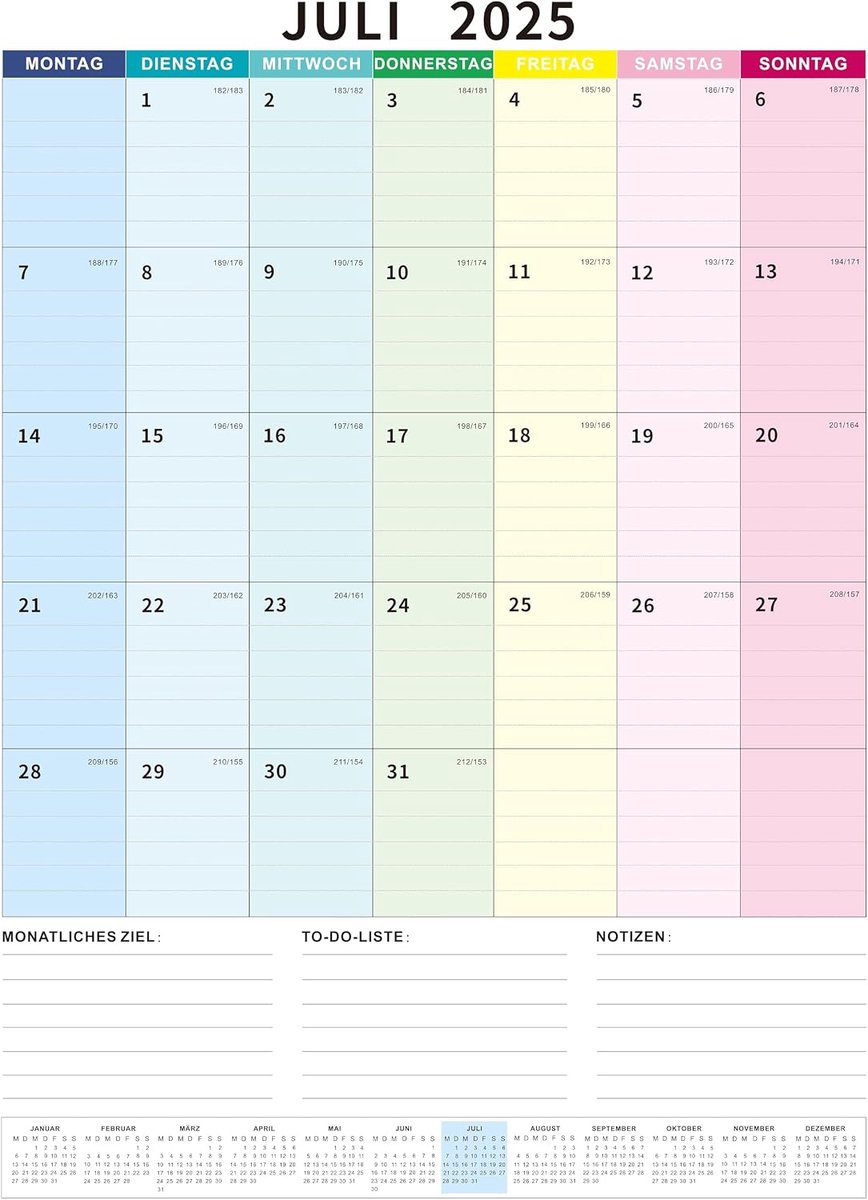 Calendar - de color - ShopVlot