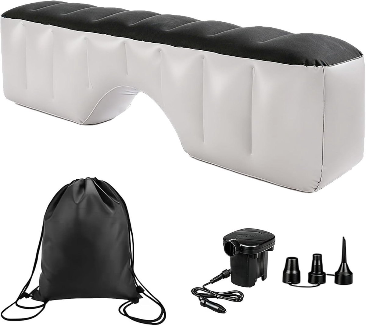 Autobezit kussen 130×27×37 cm - Opblaasbaar comfortkussen - Lichtgewicht en compact - Perfect voor onderweg - ShopVlot