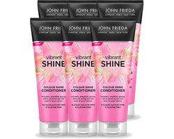 John Frieda 6 x – Conditioner – Vibrant Shine Colour – Glansversterkend – 250 ml - - 6 - 6 stuks