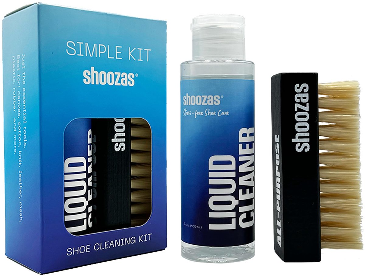 Shoozas Eenvoudige schoenreinigerset - Essentiële schoenreinigingsgereedschap, gemakkelijk schoon te maken, niet - ShopVlot