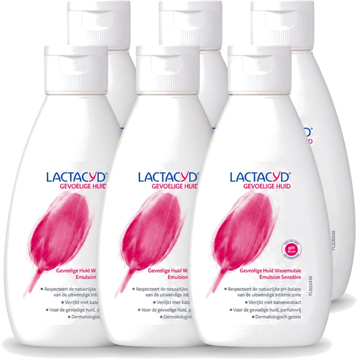 6 x Lactacyd – Sensitive – Extra Mild – 200 ml - Voordeelverpakking - 6 stuks