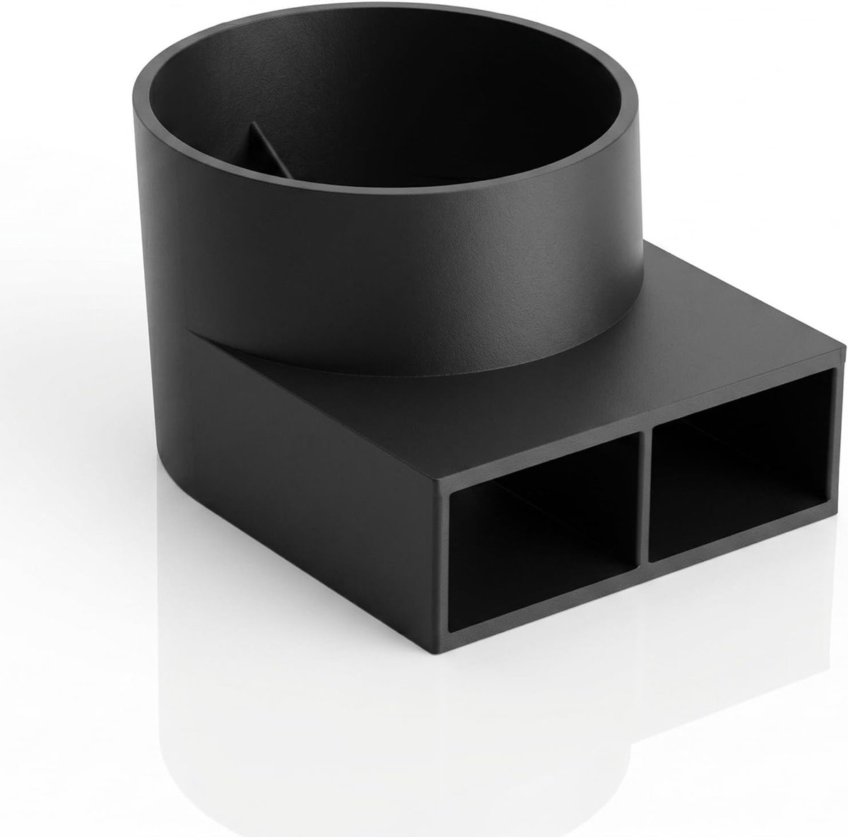 Universele Ventilatieaccessoires voor Campers, Geschikt voor Verwarmingssystemen, 90° Luchtstroomlijn, Zwart ASA Materiaal, 55 mm Diameter, Eenvoudige Montage, 3D Geprint, Ideaal voor Motorhomes