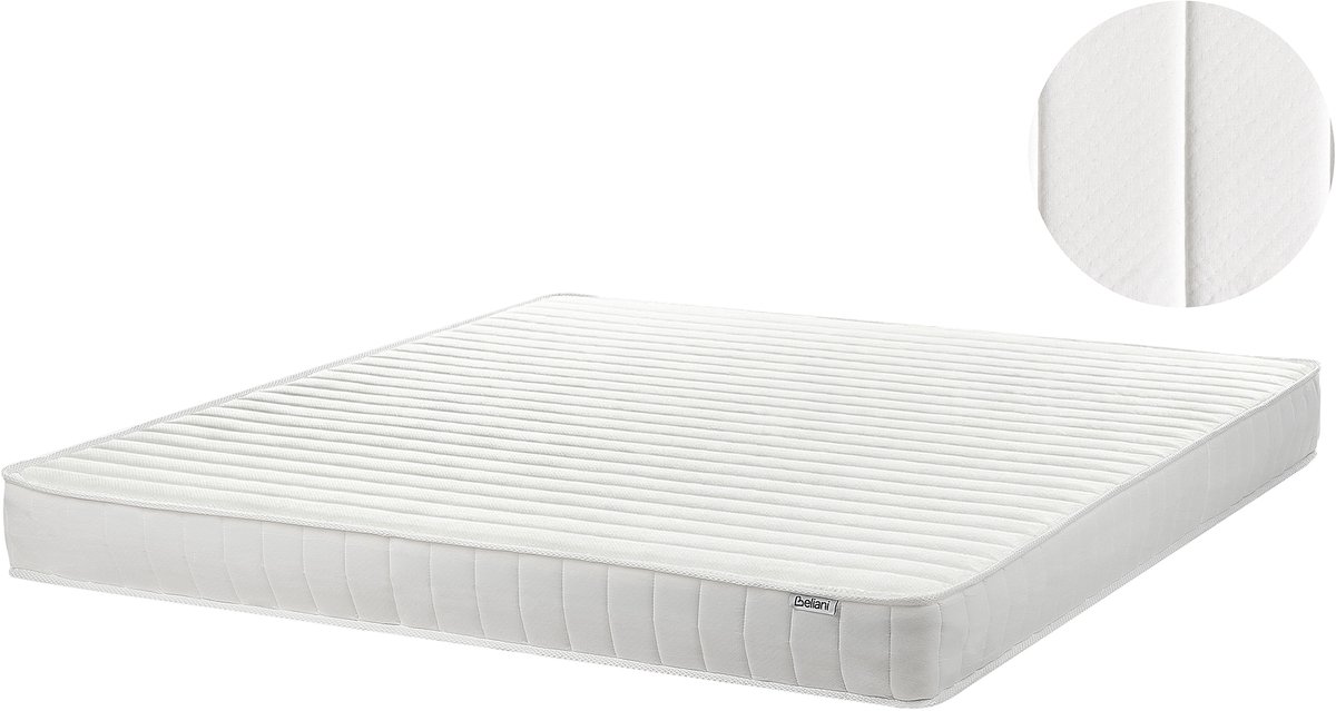 Beliani SNOOZY - Pocketveringmatras stevig - 160 x 200 cm - Pocketveren Wit