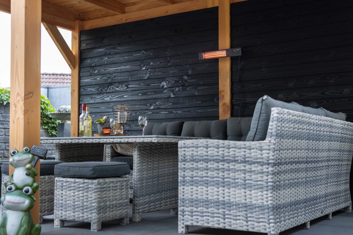 Sunred Fortuna Ultra 1500 W - Wall-mounted patio heater - Black