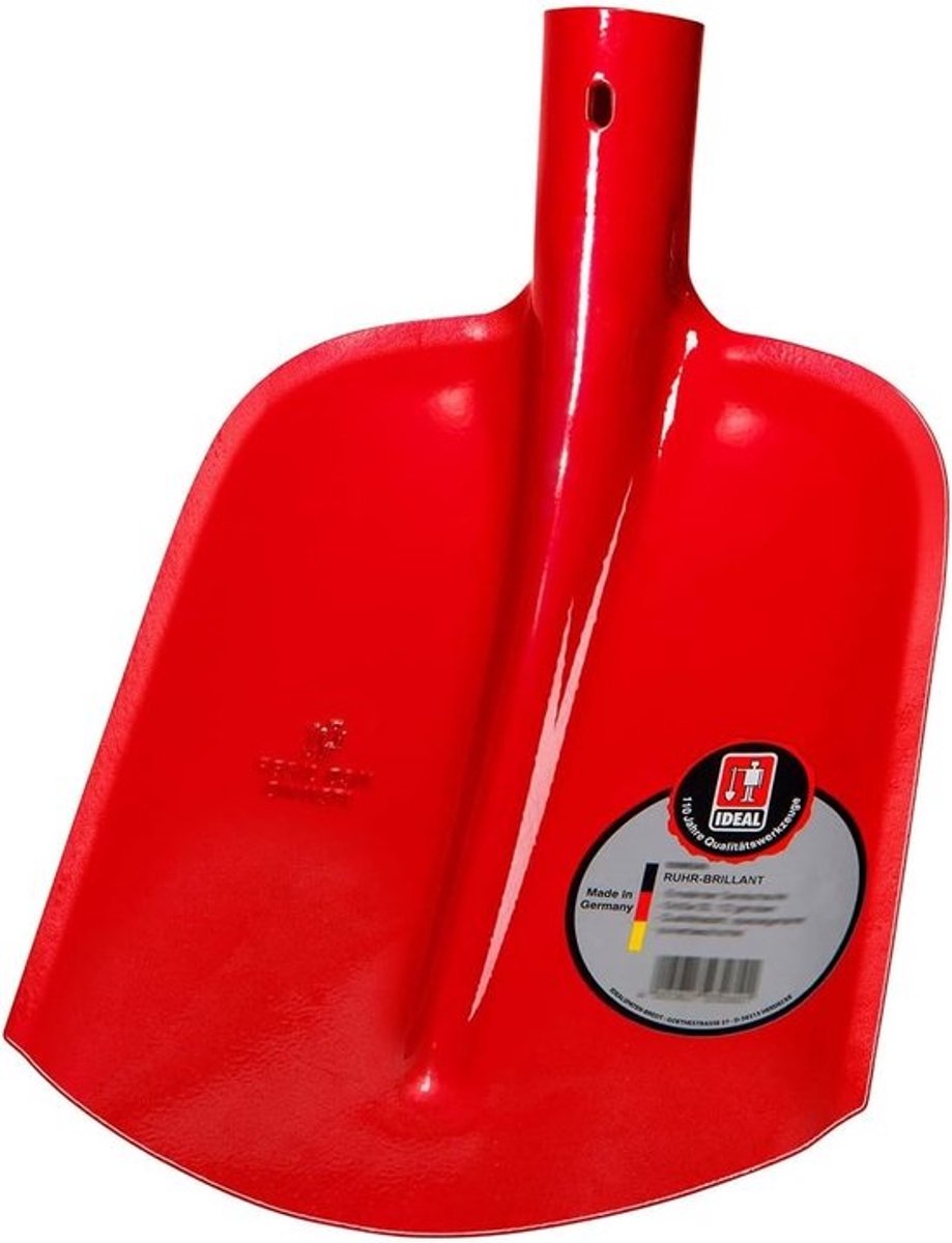 Emlanden-schep - Tuinschep - Graafschep - Tuinonderhoud - Grondverzet - Conisch gewalst - Staal - 34 x 22 x 9 cm - Rood