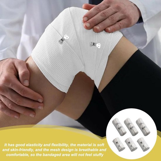 Elastische bandage voor ondersteuning van polsen, enkels en knieën - ideaal voor sport en herstel — afbeelding 3
