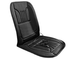 12V Autostoelverwarming - Verwarmd Autokussen - Voor één autostoel - Inclusief autolader - Vermogen 35W/45W - 96*50CM - Zwart