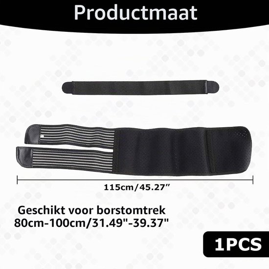 Ribband voor dames, elastische ribbinding voor gebroken en uitgerekte ribben, ideaal voor herstel en ondersteuning — afbeelding 5