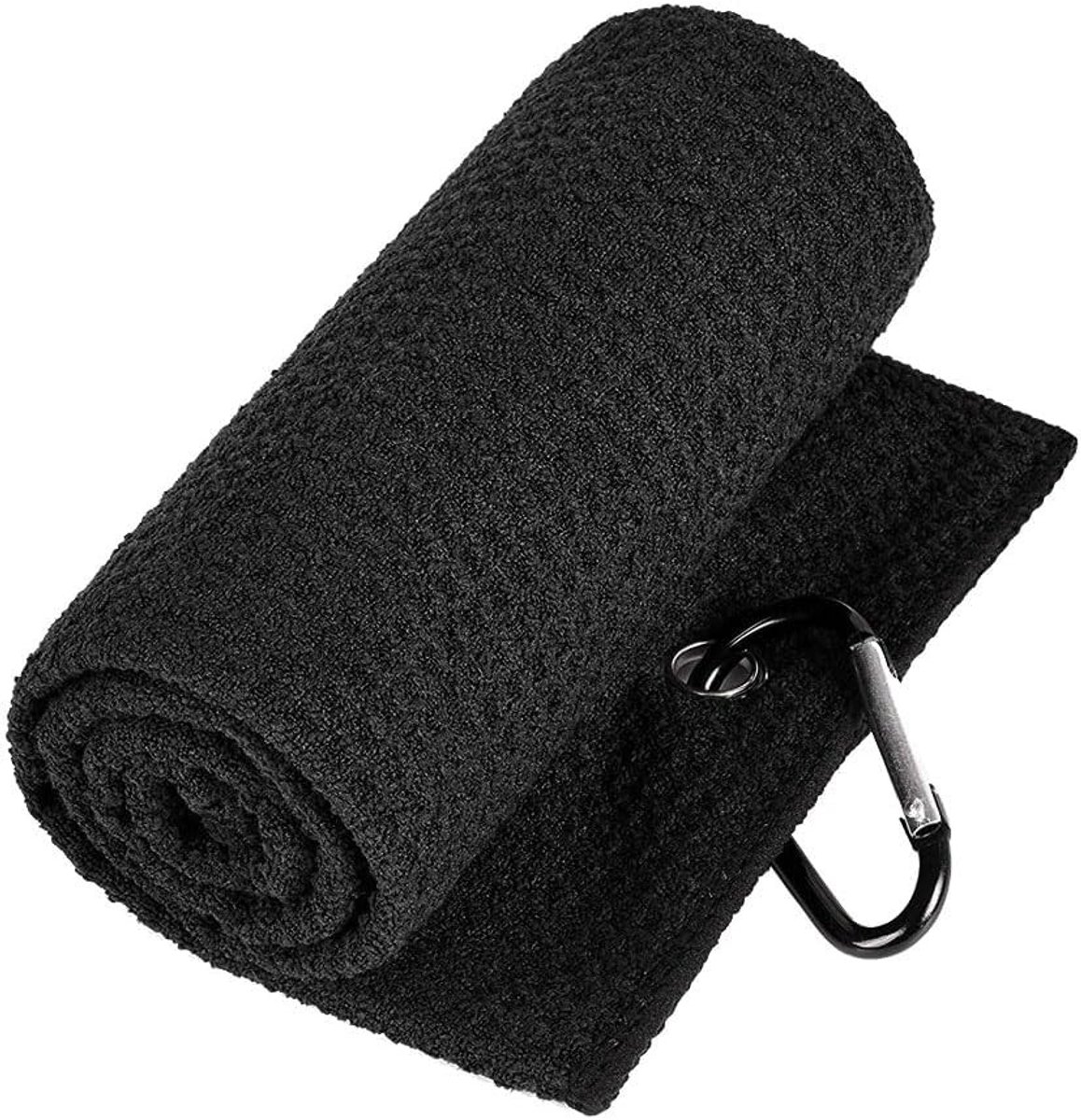Golfhanddoek van microvezel, 30 x 50 cm, met karabijnhaak voor clubtas - ideaal cadeau voor golfers, mannen en vrouwen