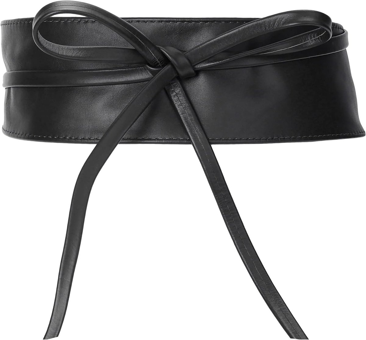 irisaa Women's Leather Waist Belt, Wide Obi Belt for Cording, Waist Belt, Genuine Leather, Button Belt, Party Belt - ShopVlot