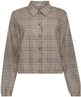 Geisha Blouse Blouse Geruit 63651 20 Camel/grey Dames Maat - XL