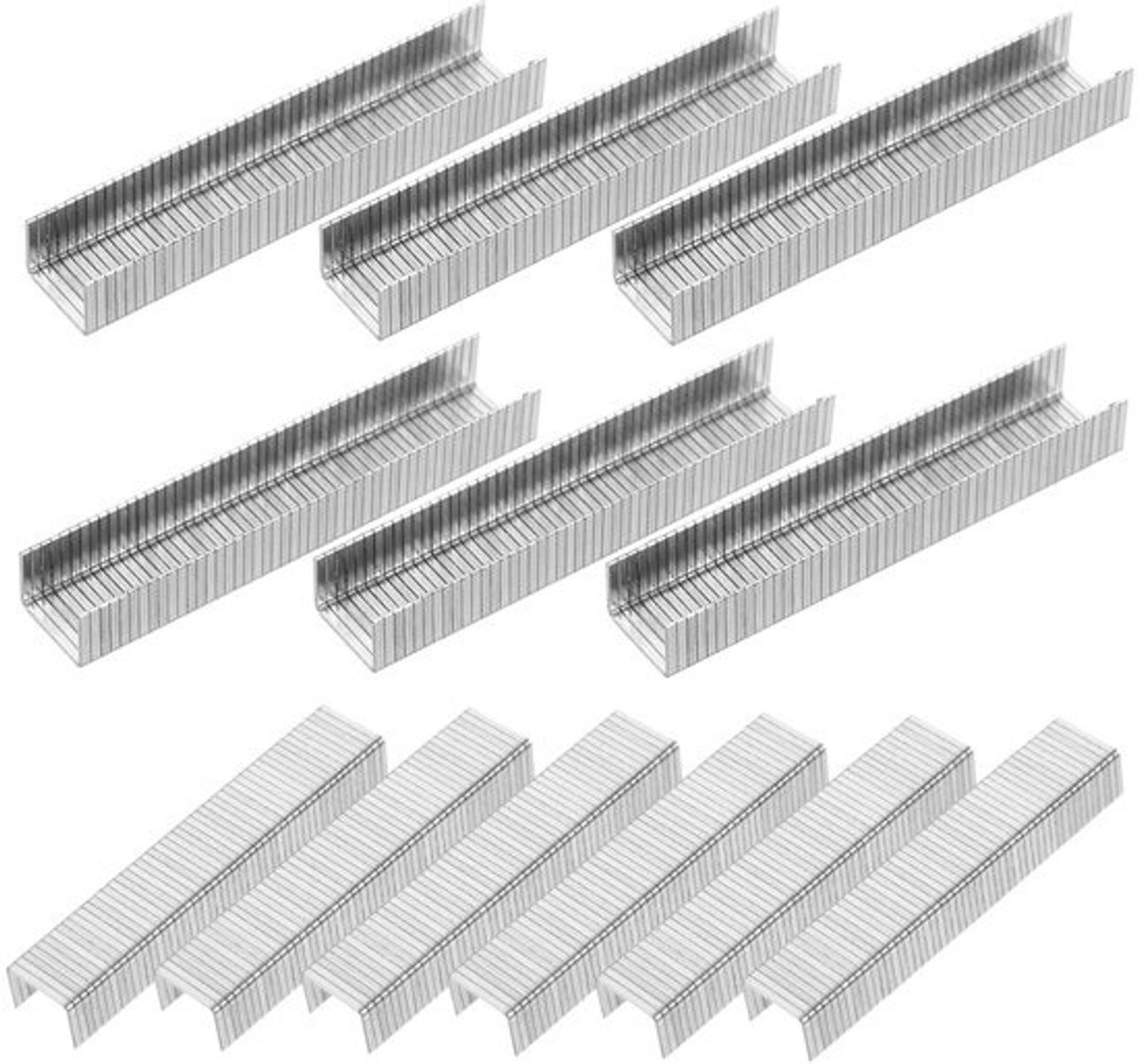 Metalen krammen - Houtbewerkingsnietjes - Voor zware toepassingen - Duurzaam koolstofstaal - 11x8x1 mm - Zilver