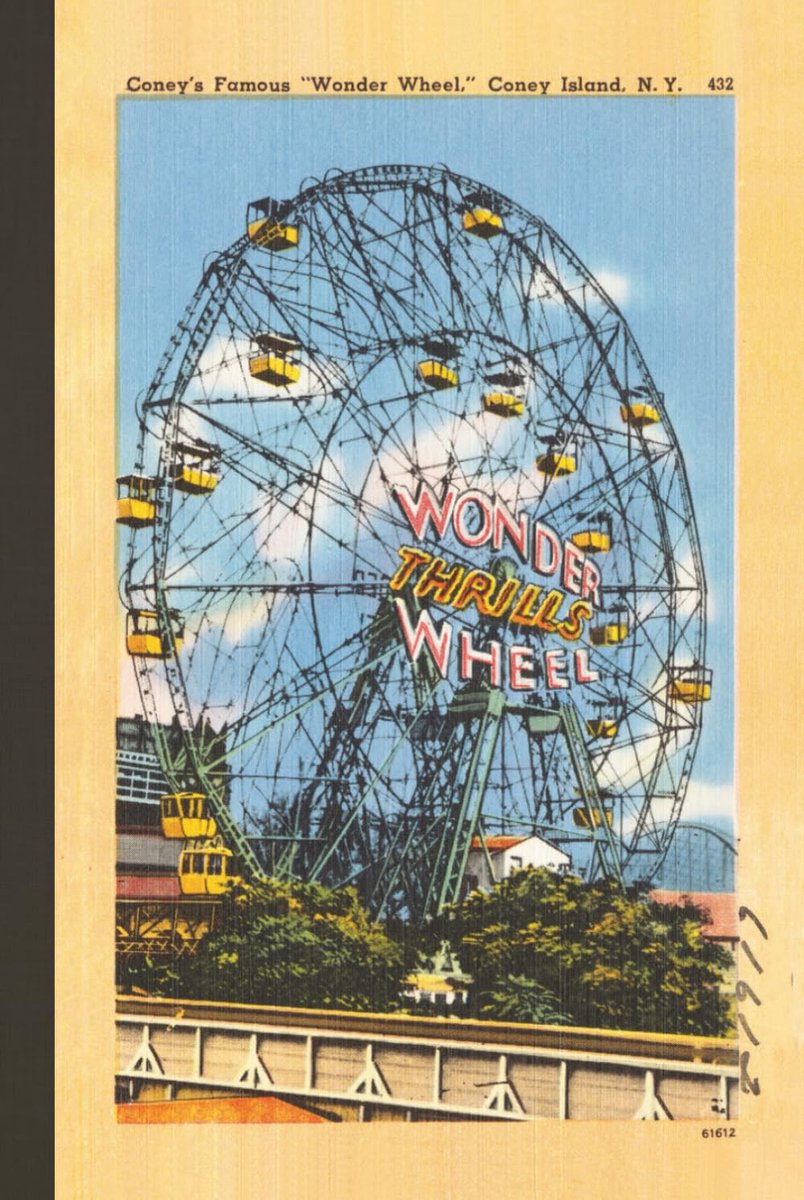 Retro Coney Island Wonder Wheel New York City Lined Journal Notebook 6” x 9” Hard Cover with brief history of the - ShopVlot