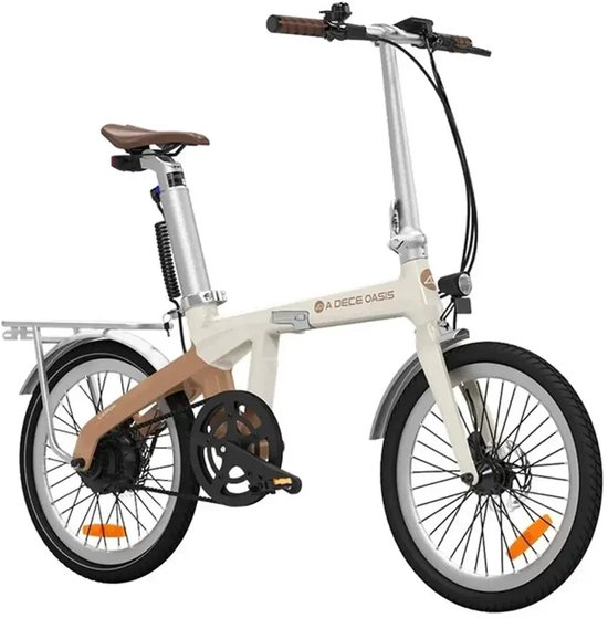 ADO Air Carbon - Elektrische Vouwfiets - 20 inch - 250W motor - Actieradius tot 100 km - Hydraulische schijfremmen - 346Wh accu - Lage instap - Beige — afbeelding 4