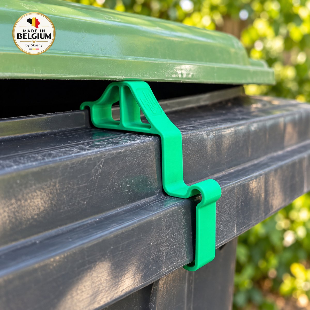 Skushy Afvalbak Ventilatieclip - Kliko Dekselafstandhouder, Bin Lid Spacer, Luchtcirculatie Clip en Container Accessoire