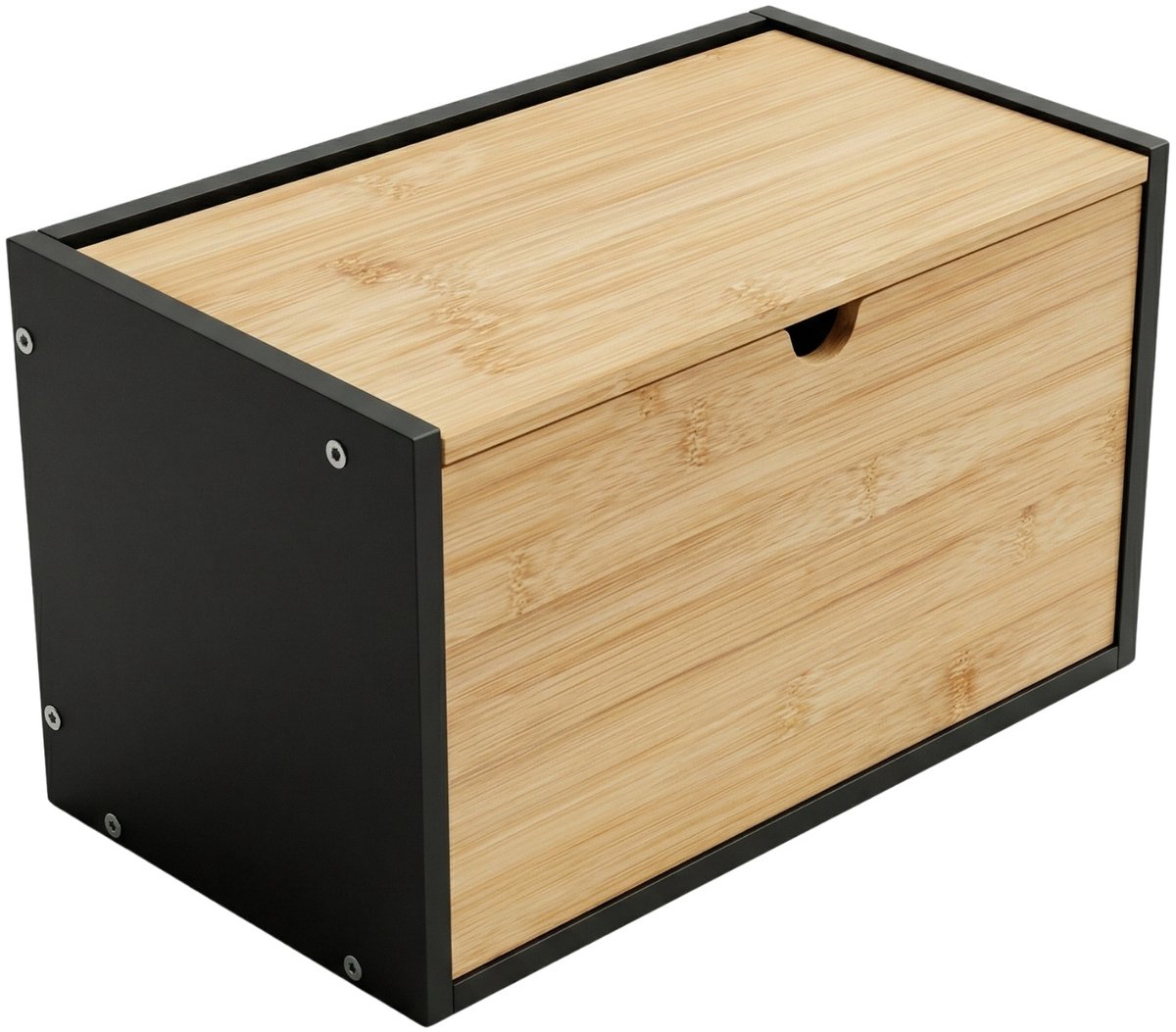 Bamboe brooddoos CADRE, dubbelzijdig te openen, 20 x 33 x 20 cm
