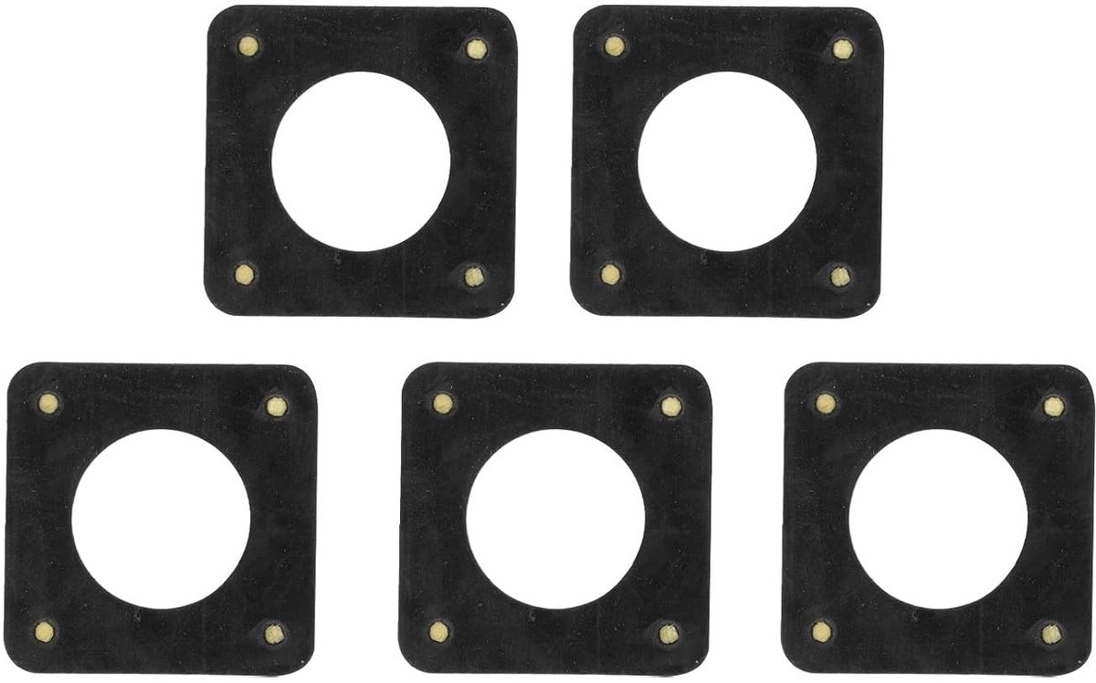 Silicone Schokdemper voor NEMA 17 Stappenmotoren - 5 Stuks 2mm Dempingsgasket voor 42x42mm Motoren, Vermindert Trillingen en Geluid