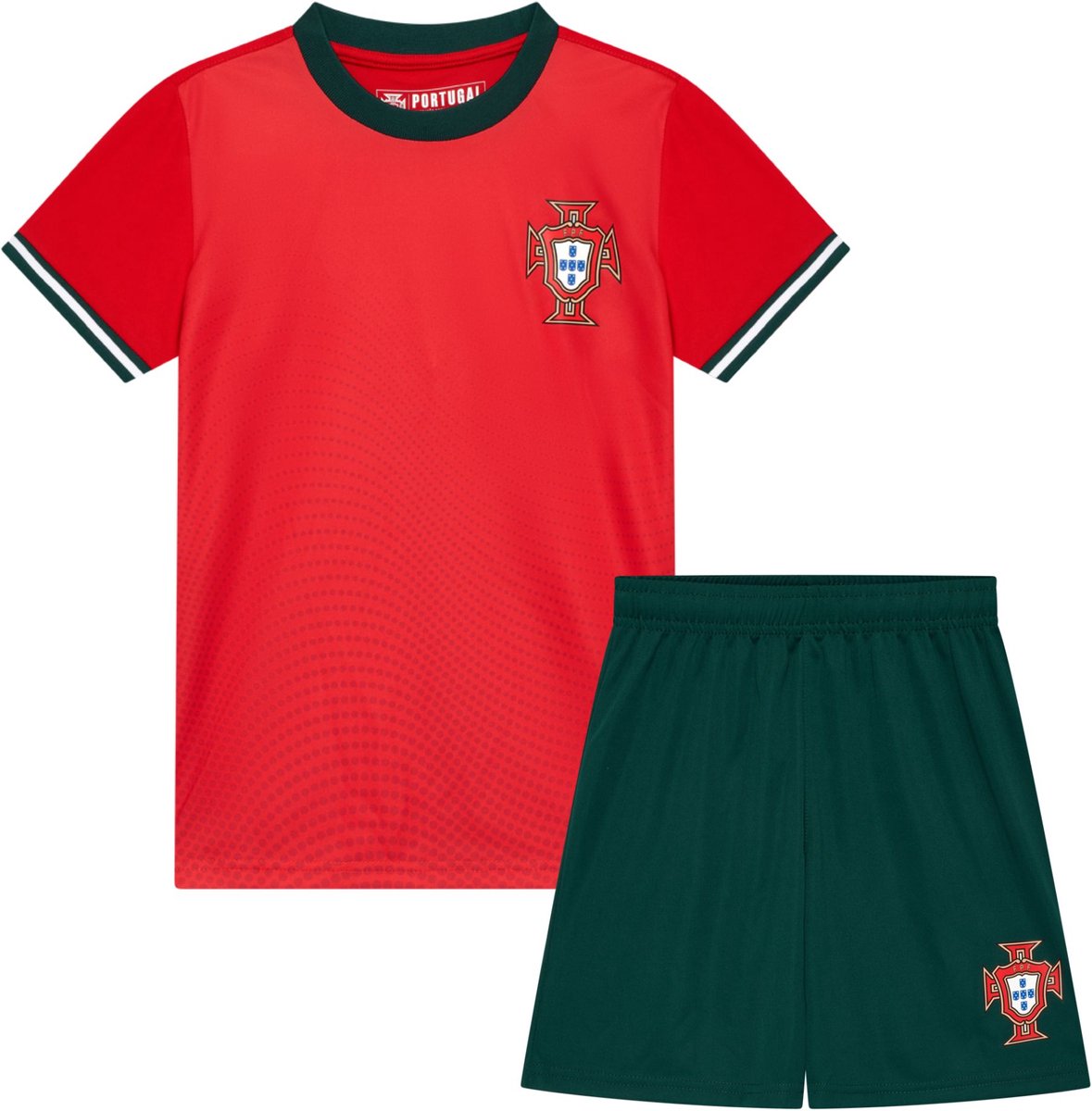 Portugal Thuis Tenue voor Kinderen - Maat 116 t/m 164 - Voetbaltenue Kind - Officiële FPF Fanmerchandise