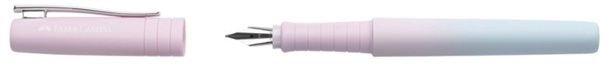 Faber-Castell vulpen, 75% gerecycled kunststof, ergonomische driekantgreep, federbreite M