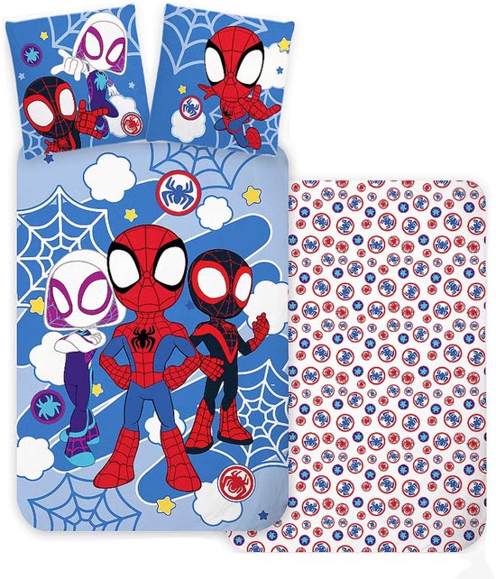 Spidey Dekbedovertrek - Voor de kinderkamer - Blauw — afbeelding 2