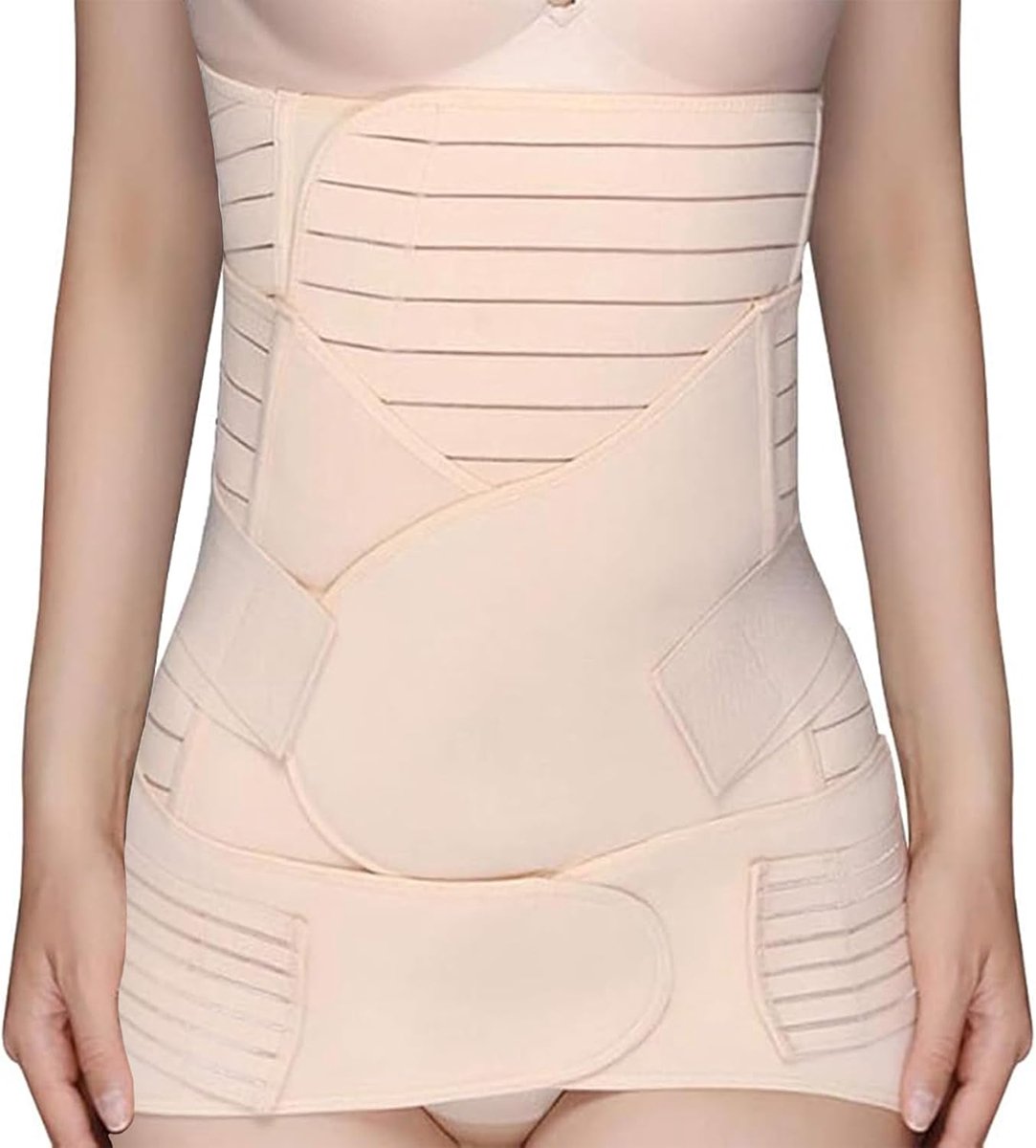 3-in-1 Postpartal Belt Women's Adjustable Breathable Waist Belt Elastic Belly Belt M L XL Support Belt for Pregnancy - ShopVlot