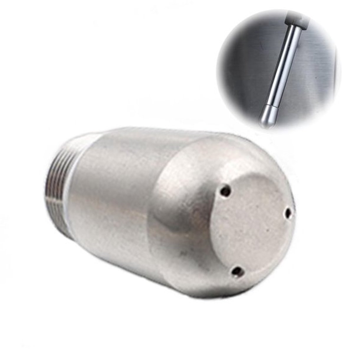 Dailygoods- Stoomsproeier Universeel - 3 Gaten - Roestvrij Staal
