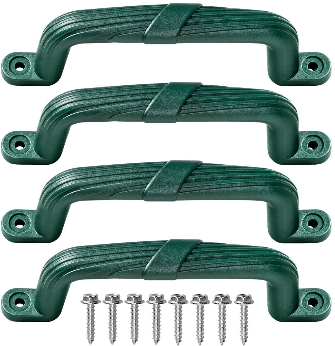 Elzusha - Veiligheids Handgrepen voor Klimframe - Antislip Groen - 4 stuks
