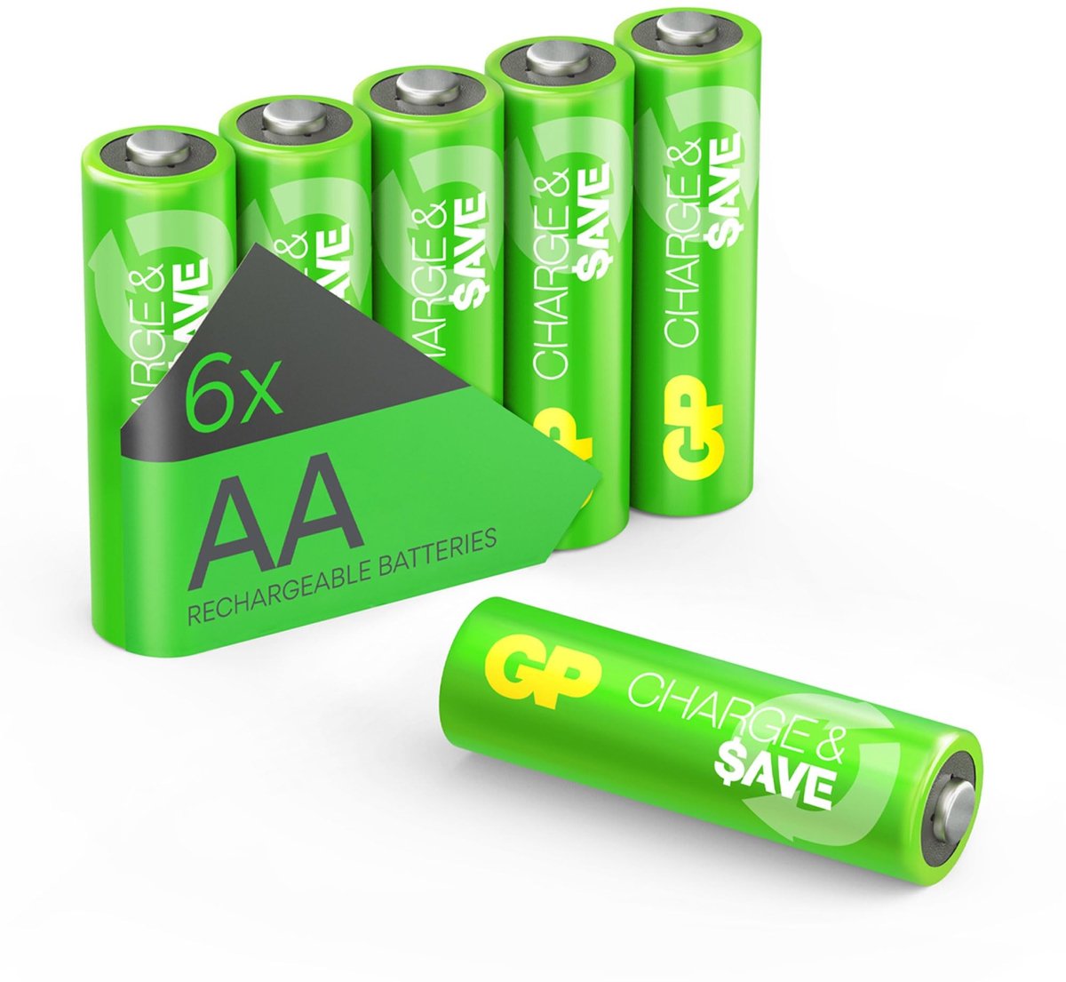 Elzusha - Oplaadbare AA Batterijen 1300mAh Set van 6