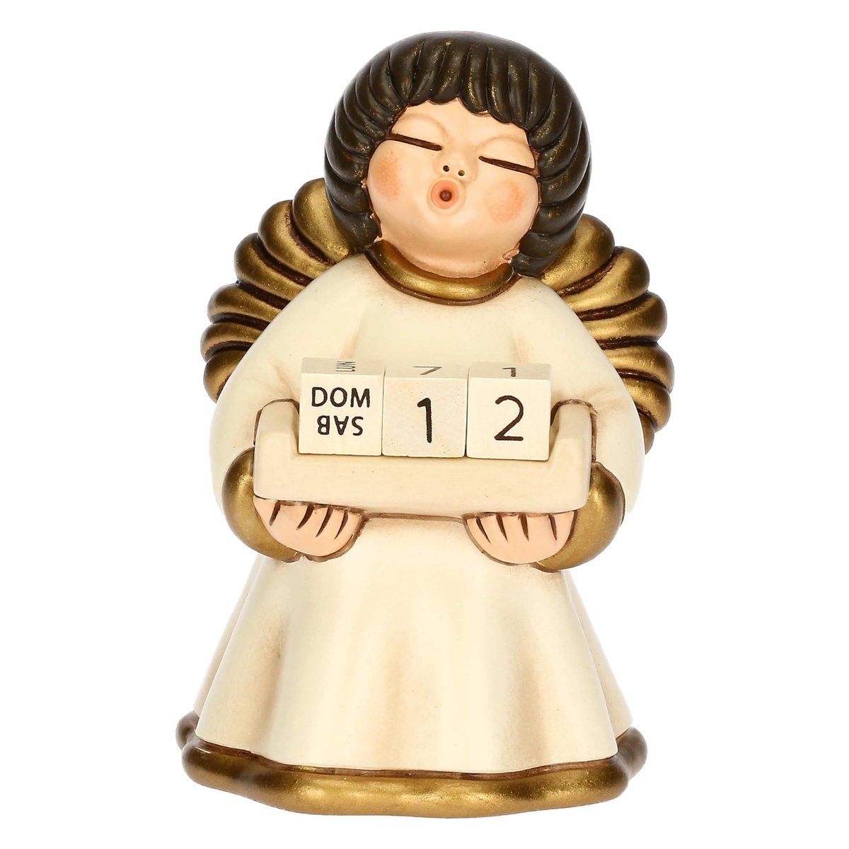 Elzusha - Tafelkalender met engel - Handbeschilderde keramiek