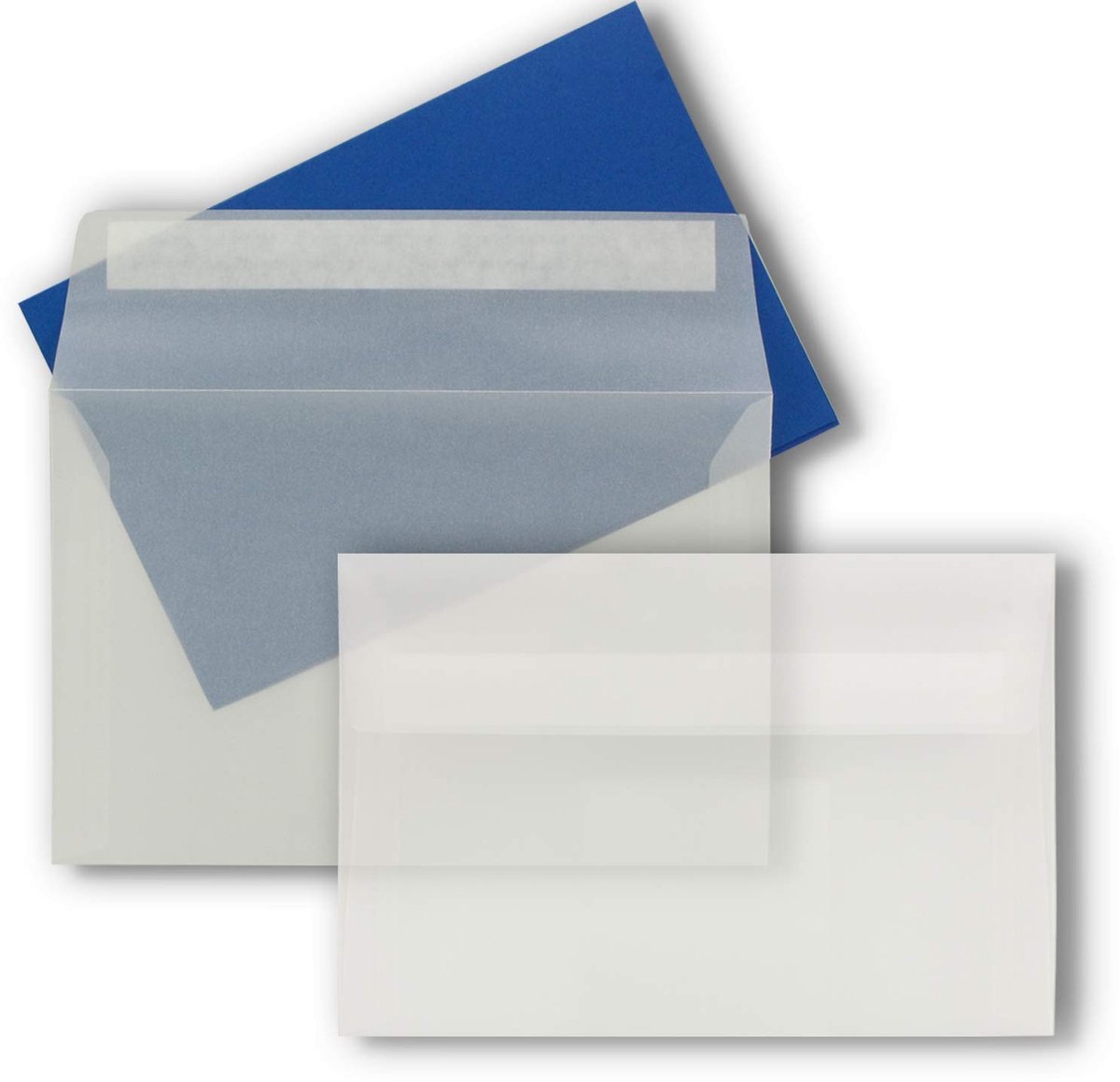 Elzusha - Enveloppen B6 - Transparant met zelfklevende sluiting - 50 stuks