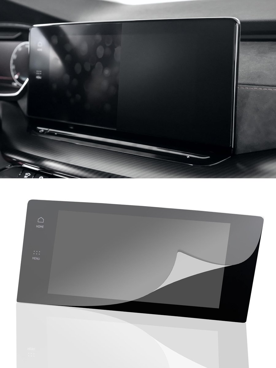 Elzusha - Screen Protector voor Skoda Octavia IV 10 Inch - Zelfhelend, Antibacterieel