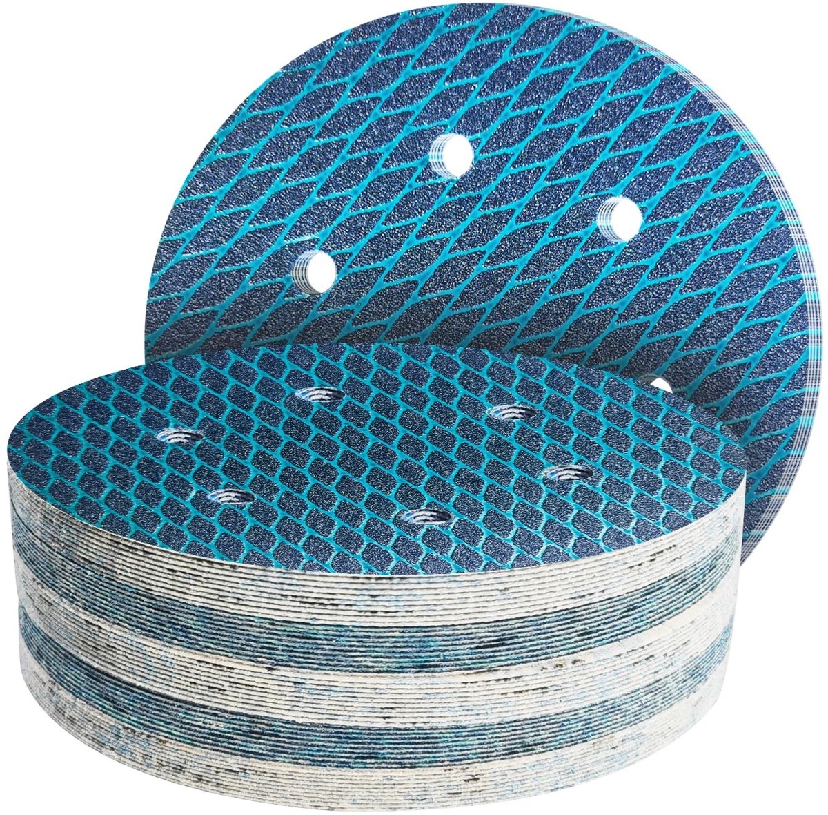 Elzusha - Schuurdiscs 150mm - 45 Stuks Grit 60 - Diamantvormig