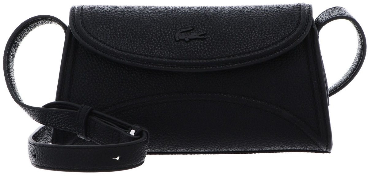 LACOSTE schoudertas Flap Crossover Bag Noir zwart