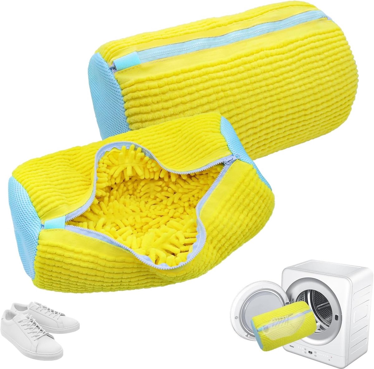 Schoenwaszakken voor de wasmachine - 2 stuks, anti-deformatie, ideaal voor sportschoenen en sneakers