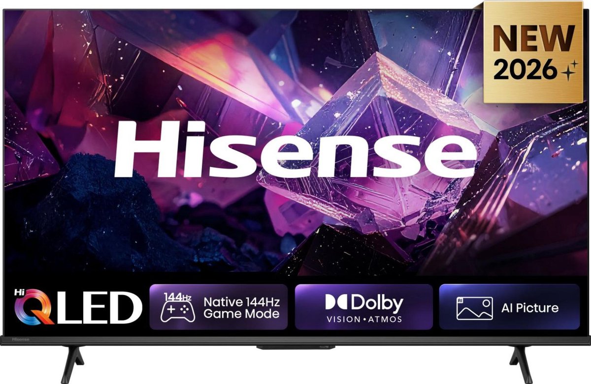Hisense 43E7S PRO SmartTV - 43 inch - 4K Hi-QLED - 2026 - Native 144Hz Game Mode - Hi-QLED Colour - Built-in Subwoofer - AI Picture - AI Smooth Motion - AMD FreeSync Premium - Dolby Vision Atmos