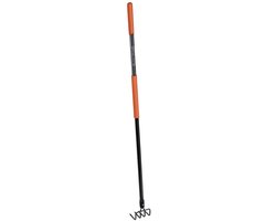 BLACK+DECKER Tuinhark 4-Tands - 148 x 12 x 10 CM - Koolstofstaal, Glasvezel en PVC - Oranje/Zwart van BLACK+DECKER — afbeelding 2