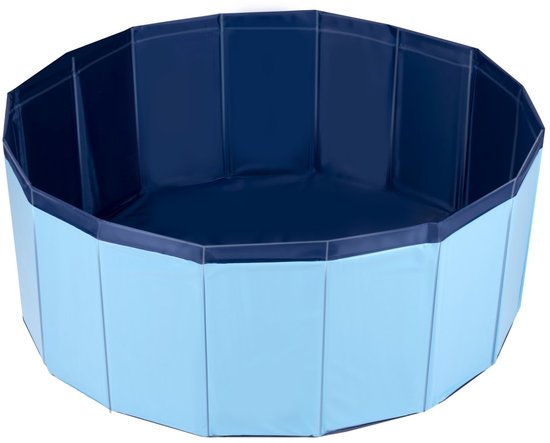 maxxpro Hondenzwembad Opvouwbaar - Antislip - Leegloopventiel - ⌀ 80 cm - Blauw