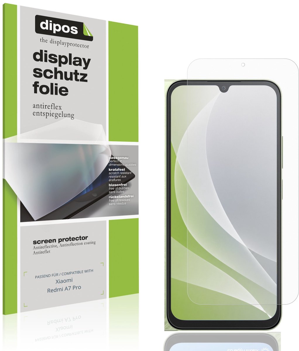 dipos – 4x Matte Beschermfolie geschikt voor Xiaomi Redmi A7 Pro | Krasbestendige & antireflecterende Screenprotector Ultra-Thin