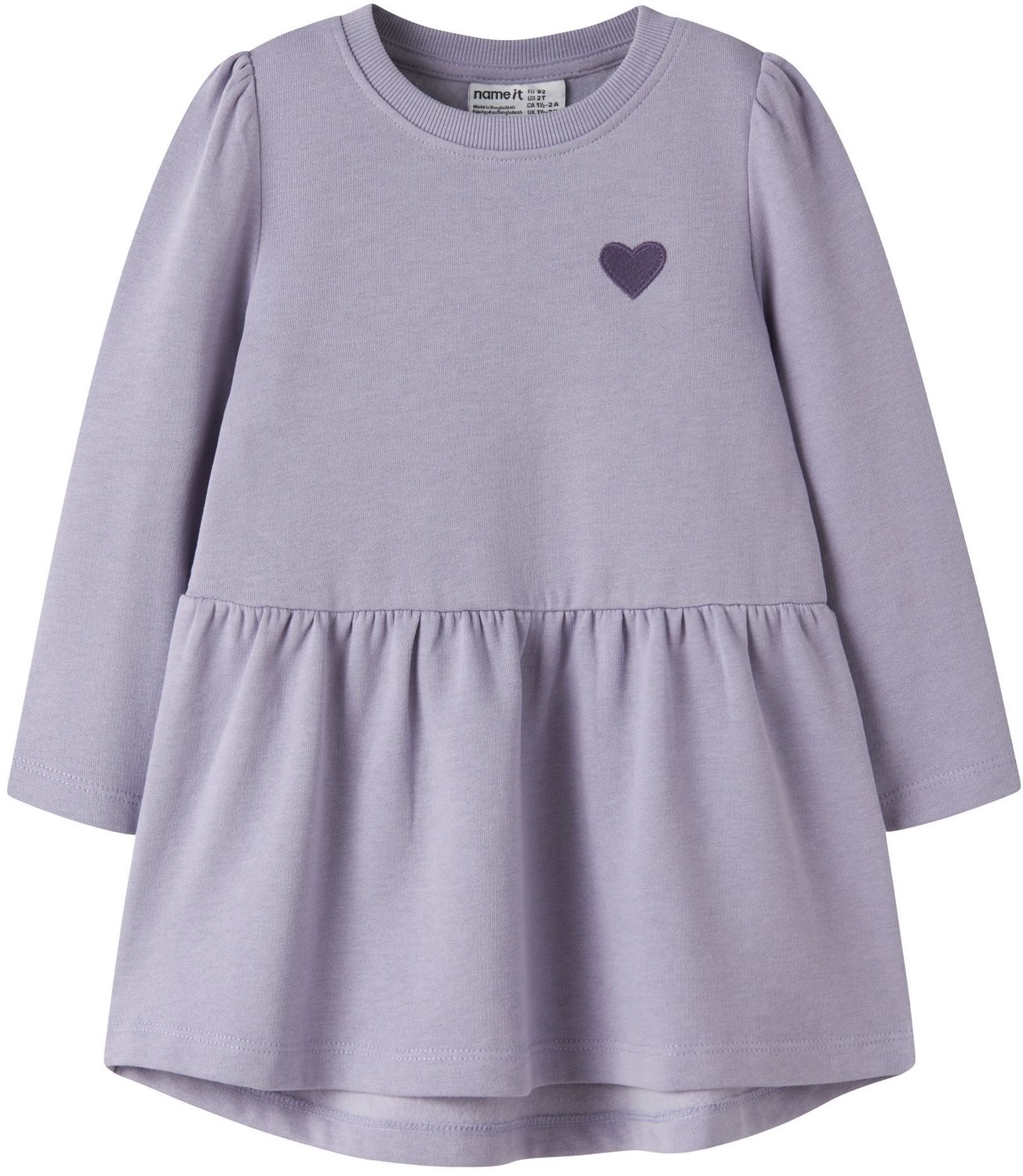 NAME IT - NMFVIMA LS SWE DRESS BRU Meisjes Jurk