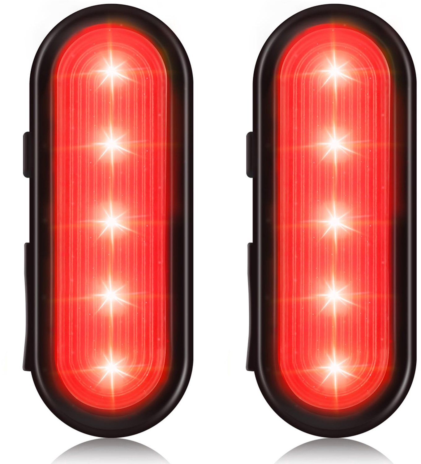 Led-knipperlicht set - USB-oplaadbaar - 2-delige veiligheidslichtset - ideaal voor kinderen en honden - m-winkel
