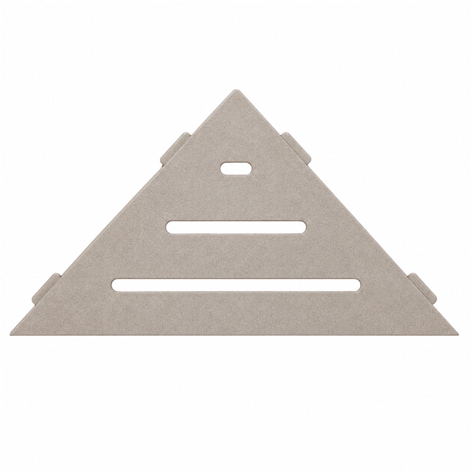 Schlüter Shelf-E-S1 planchet 21x21 cm wave structuur-gecoat steengrijs