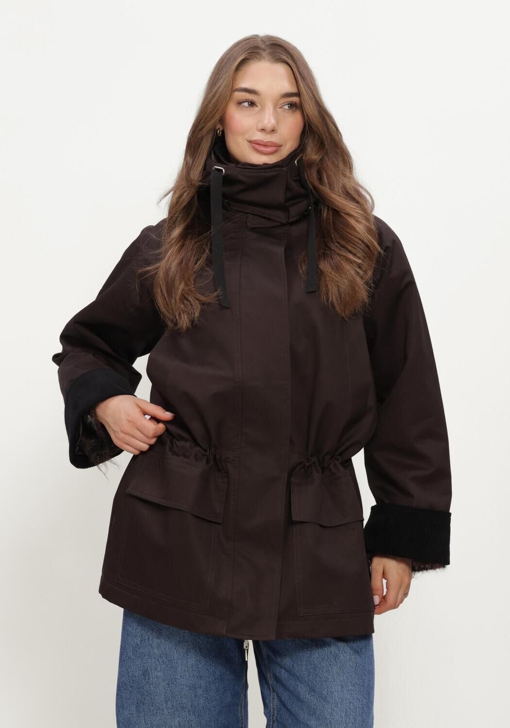 INWEAR Hunteryiw Jacket Jassen Dames - Winterjas - Bruin - Maat 40