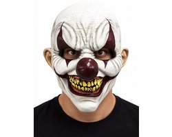 Partychimp Chomp Clown Hoofdmasker Halloween Masker voor bij Halloween Kostuum Volwassenen Scary Clown Killer Clown Horror Clown Halloween Maskers Volwassenen - Latex - One Size