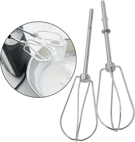Mixer Kloppers - Garde Set - Beslag bereiden - Roestvrij staal - 10x10x10 mm - Meerkleurig — afbeelding 3