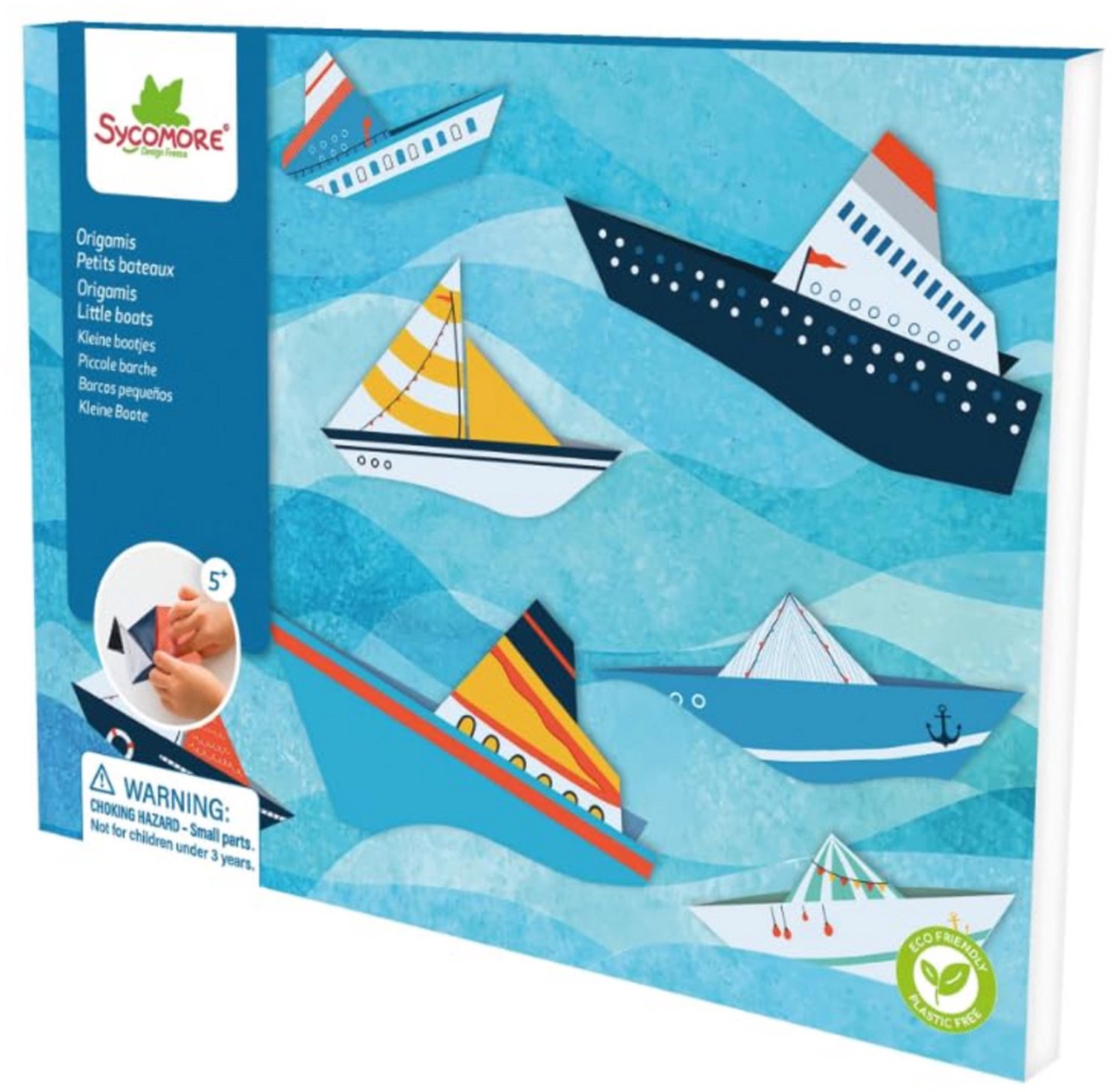 Sycomore origami knutselset kleine bootjes 5 jaar+ creatief speelgoed.
