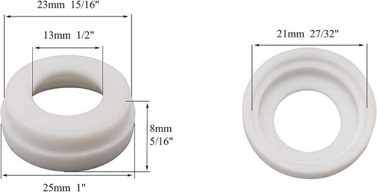 Gas Lens Insulator Cup Gaskets - 10-pack — afbeelding 5