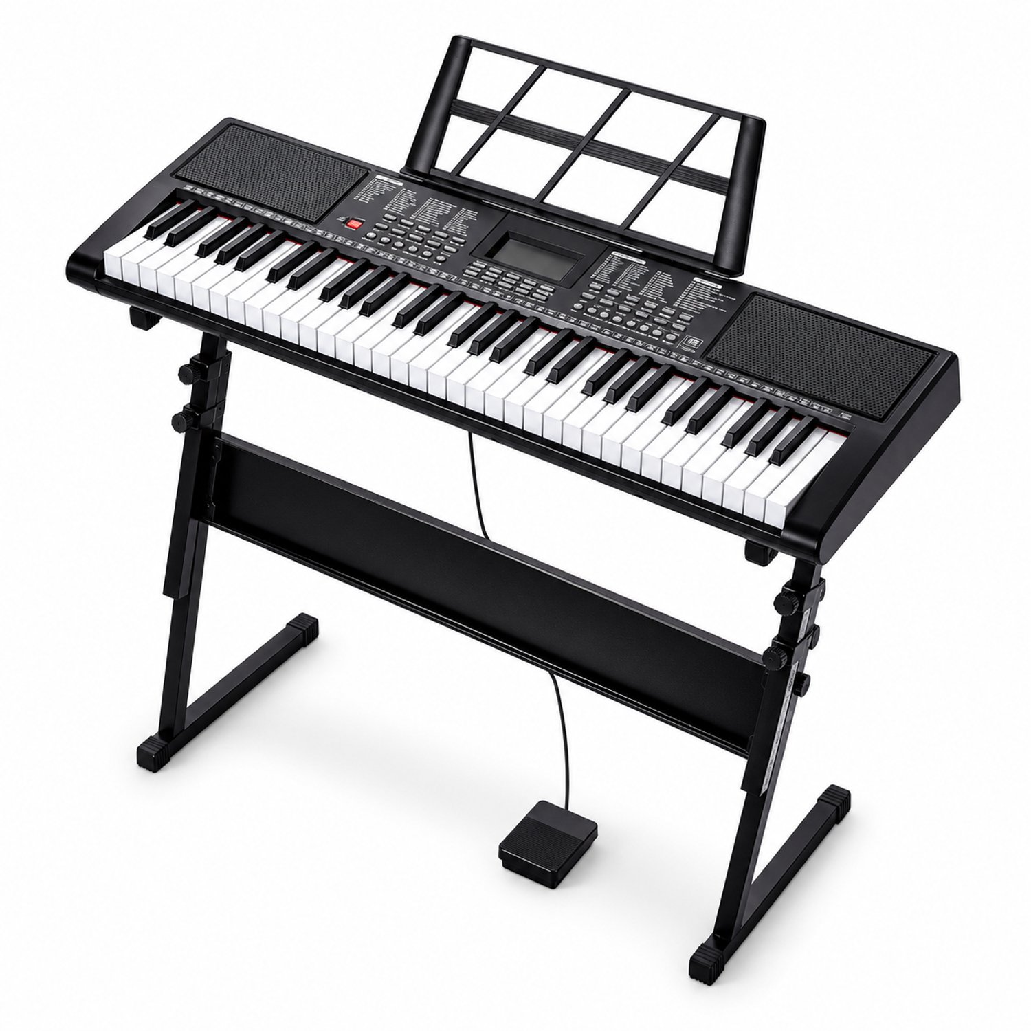 Tremeo Digitale Piano met Standaard - Keyboard - Elektrisch - Incl. Hoofdtelefoon en Sustainpedaal - 600 Klanken & 500 Ritmes